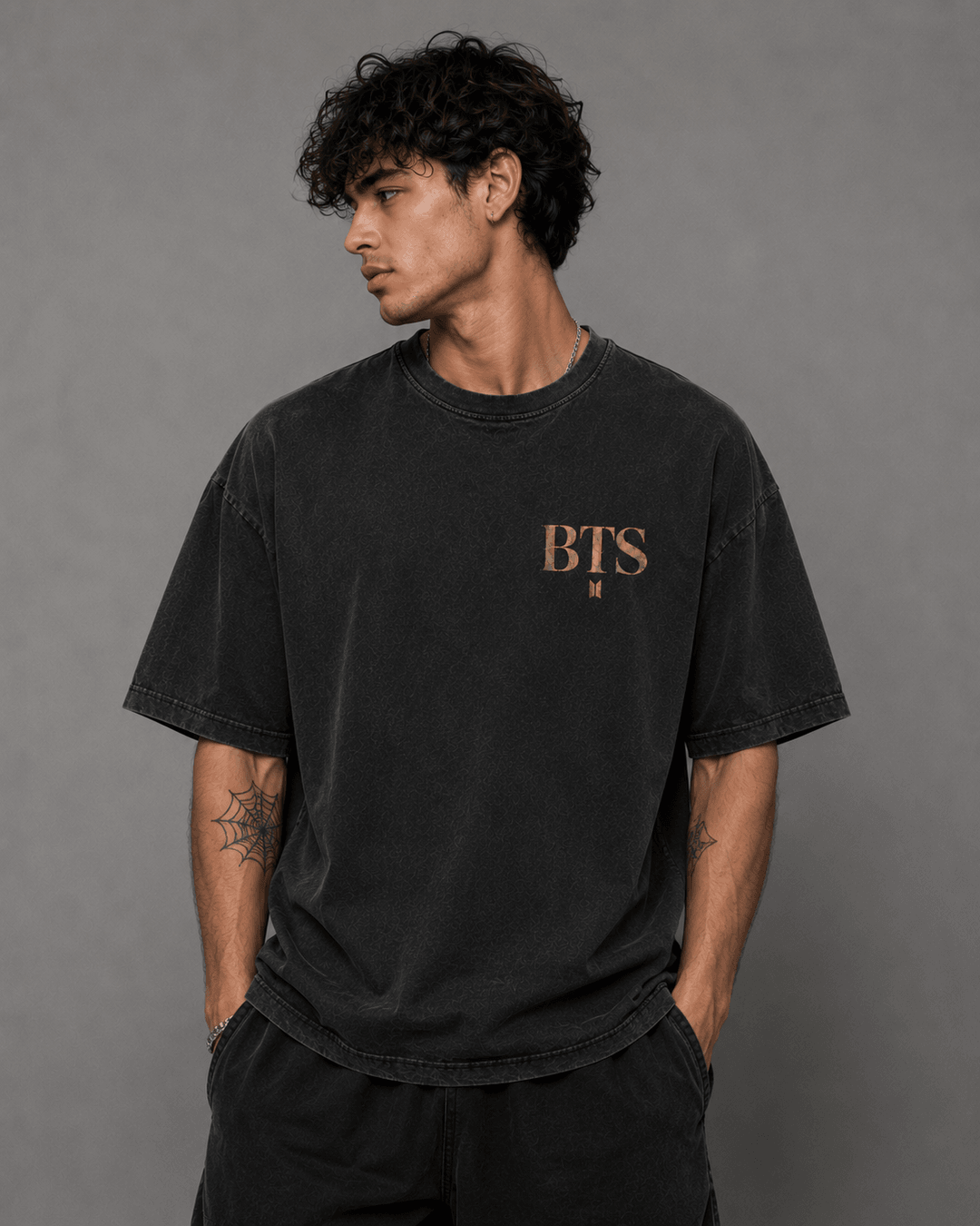 BTS — black shirt mockup
