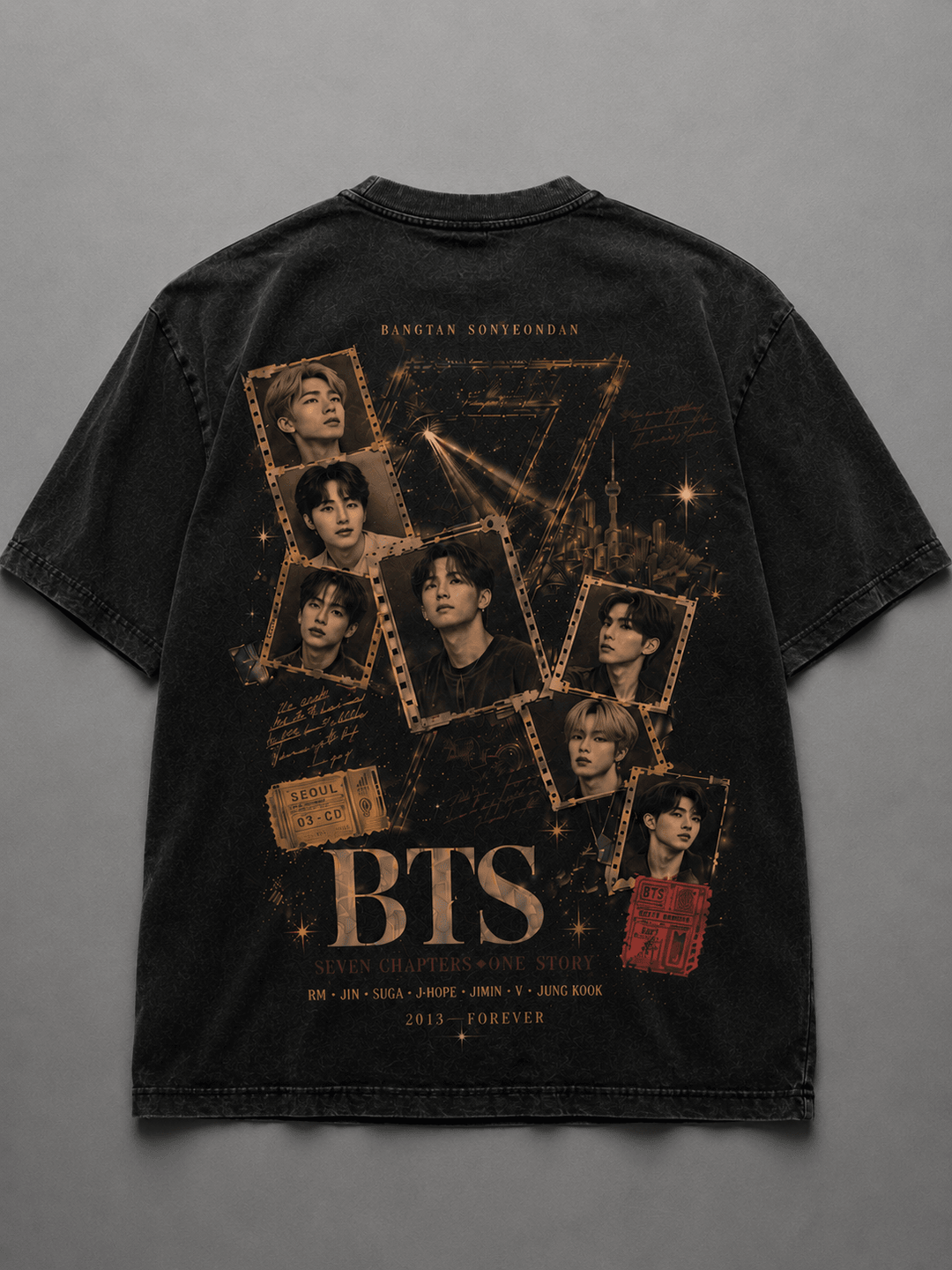 BTS — black shirt mockup