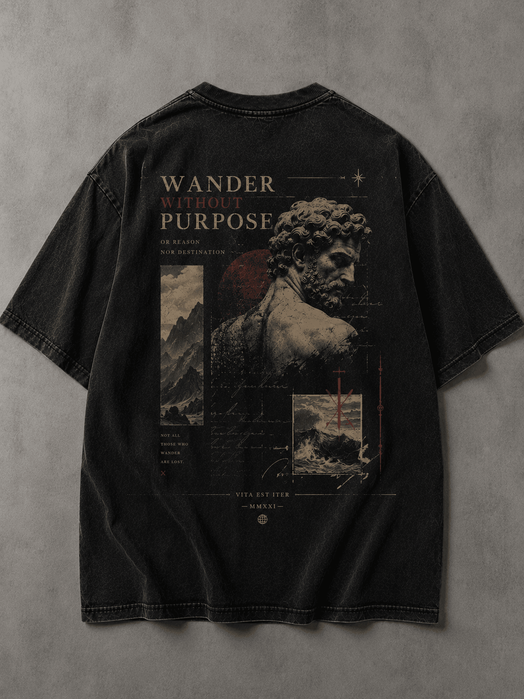 THE ODYSSEY — black shirt mockup