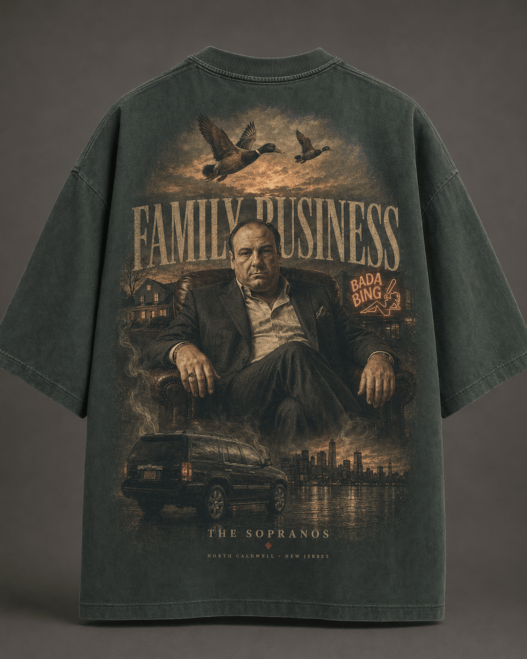 THE SOPRANOS — green shirt mockup