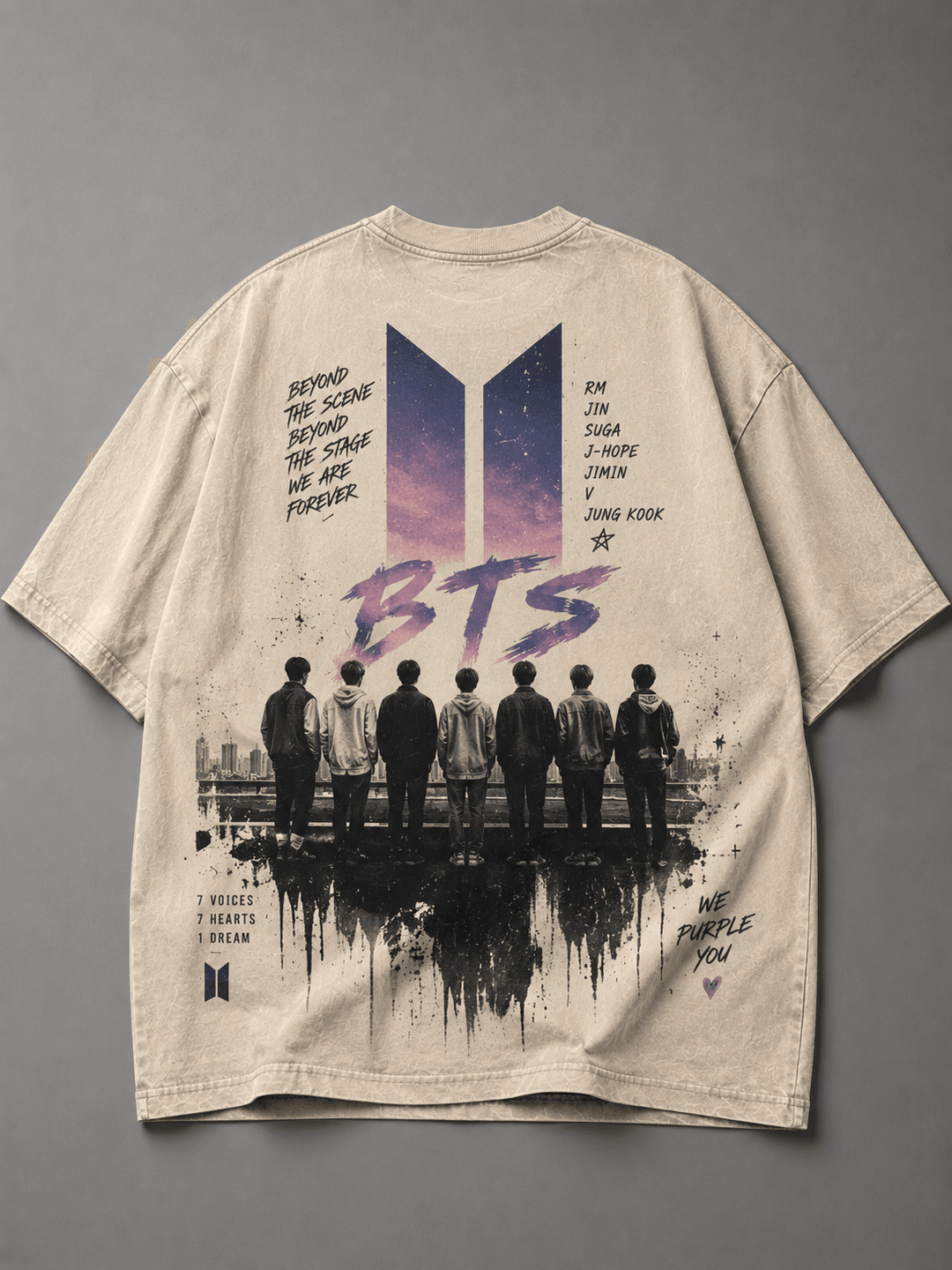 BTS — white shirt mockup