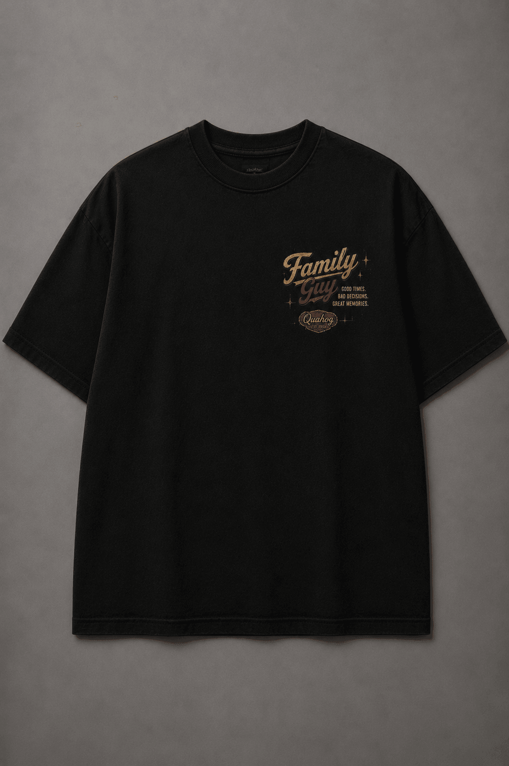 FAMILY GUY — black shirt mockup