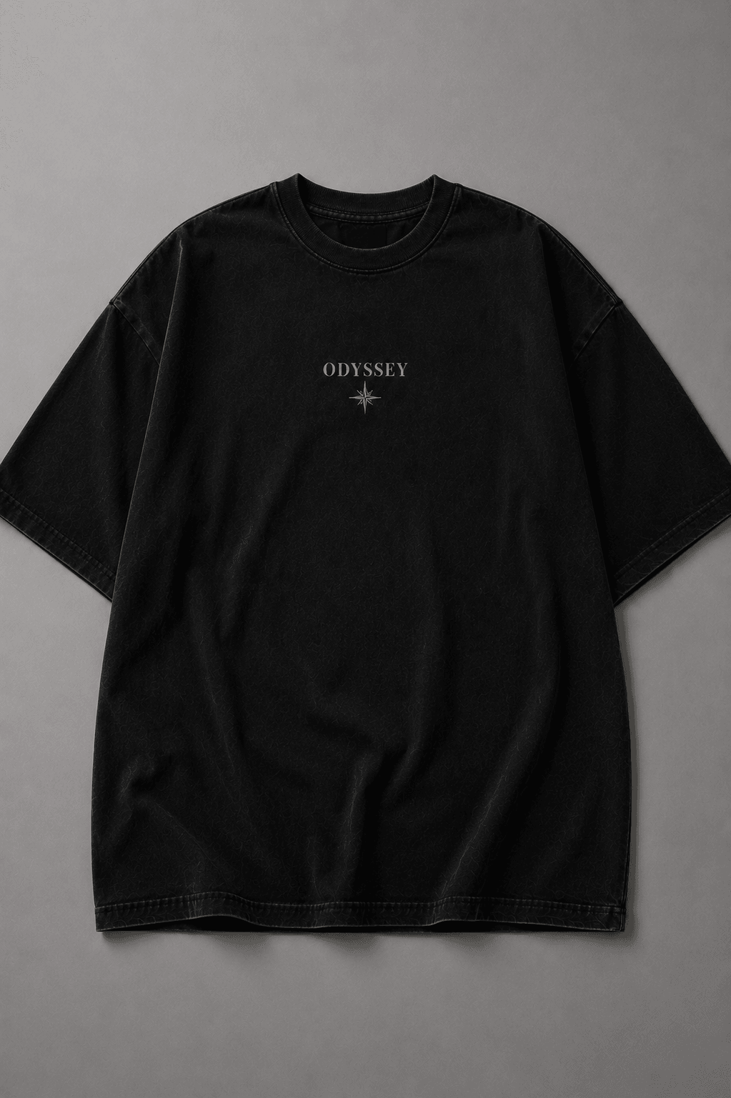 THE ODYSSEY — black shirt mockup
