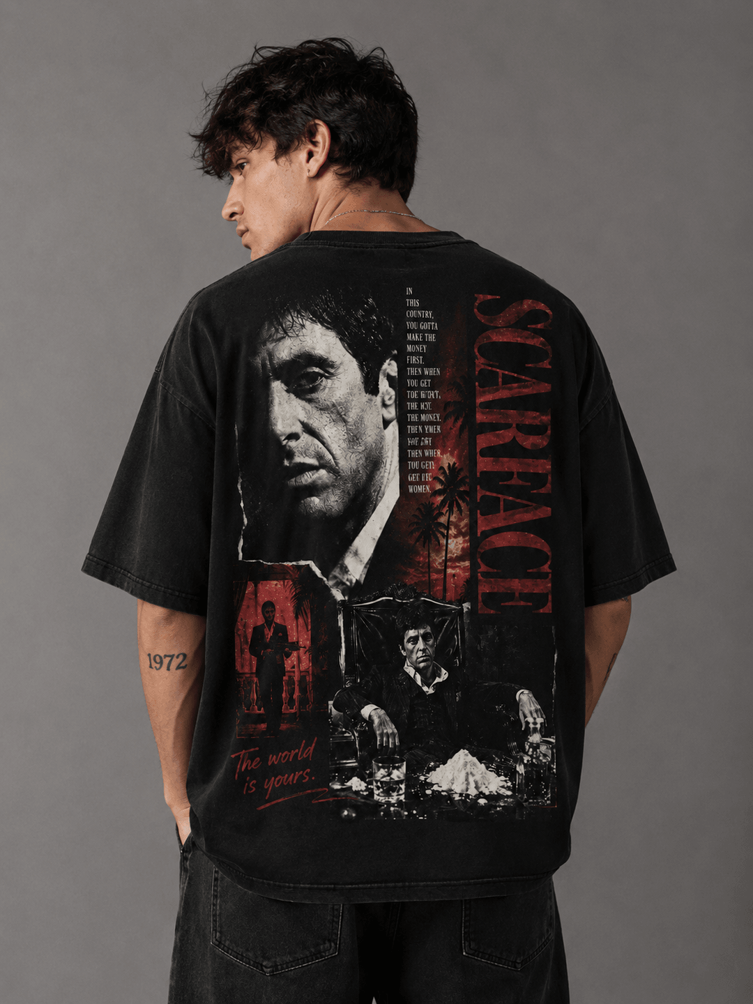 SCARFACE — black shirt mockup