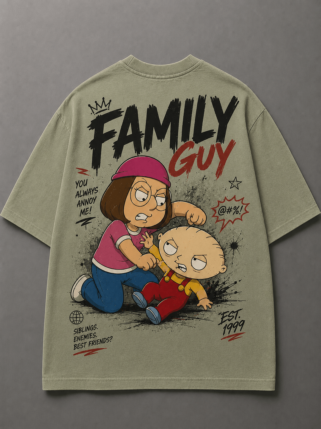FAMILY GUY — dark gray shirt mockup