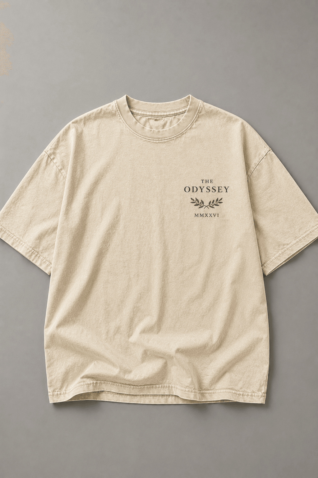 THE ODYSSEY — white shirt mockup