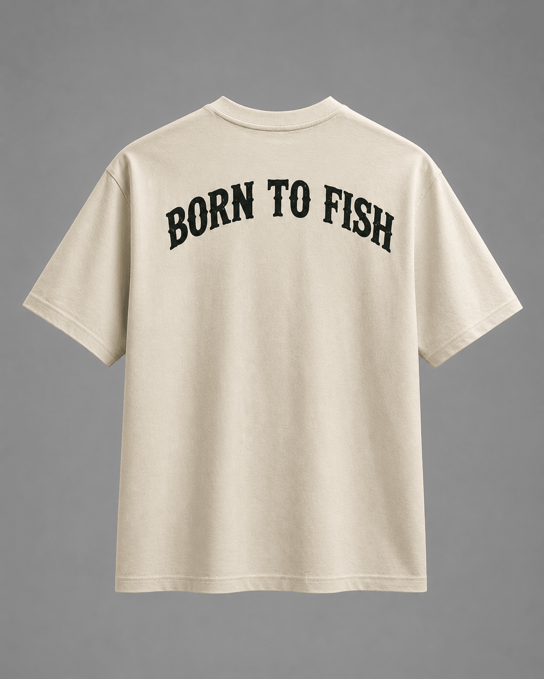 GONE FISHING — white shirt mockup