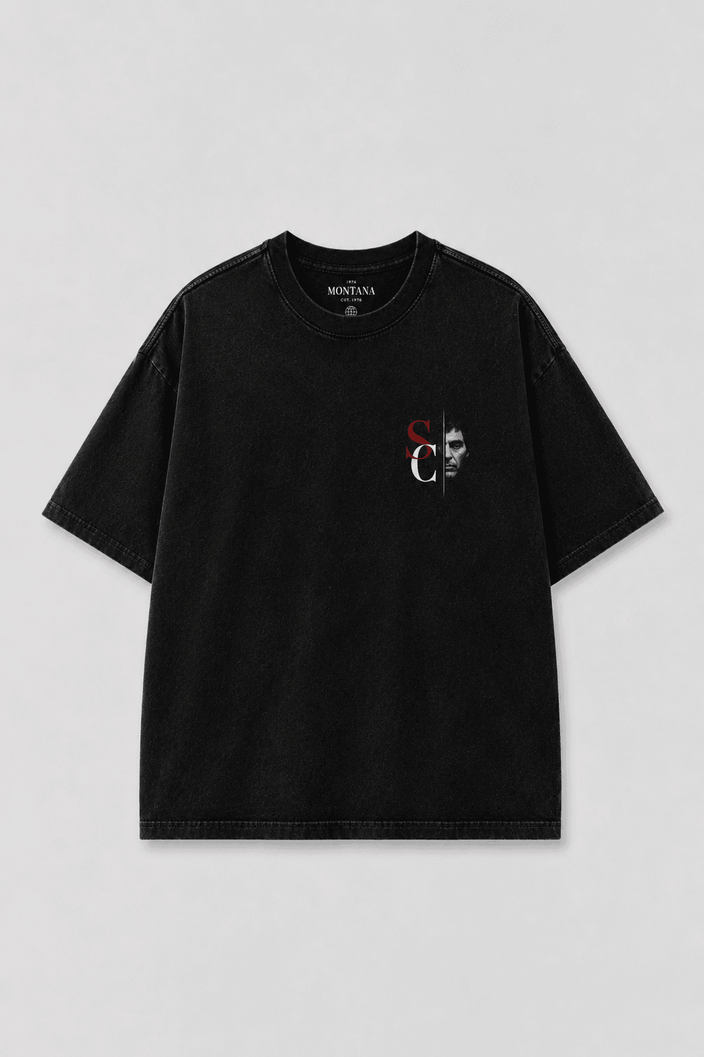 SCARFACE — black shirt mockup