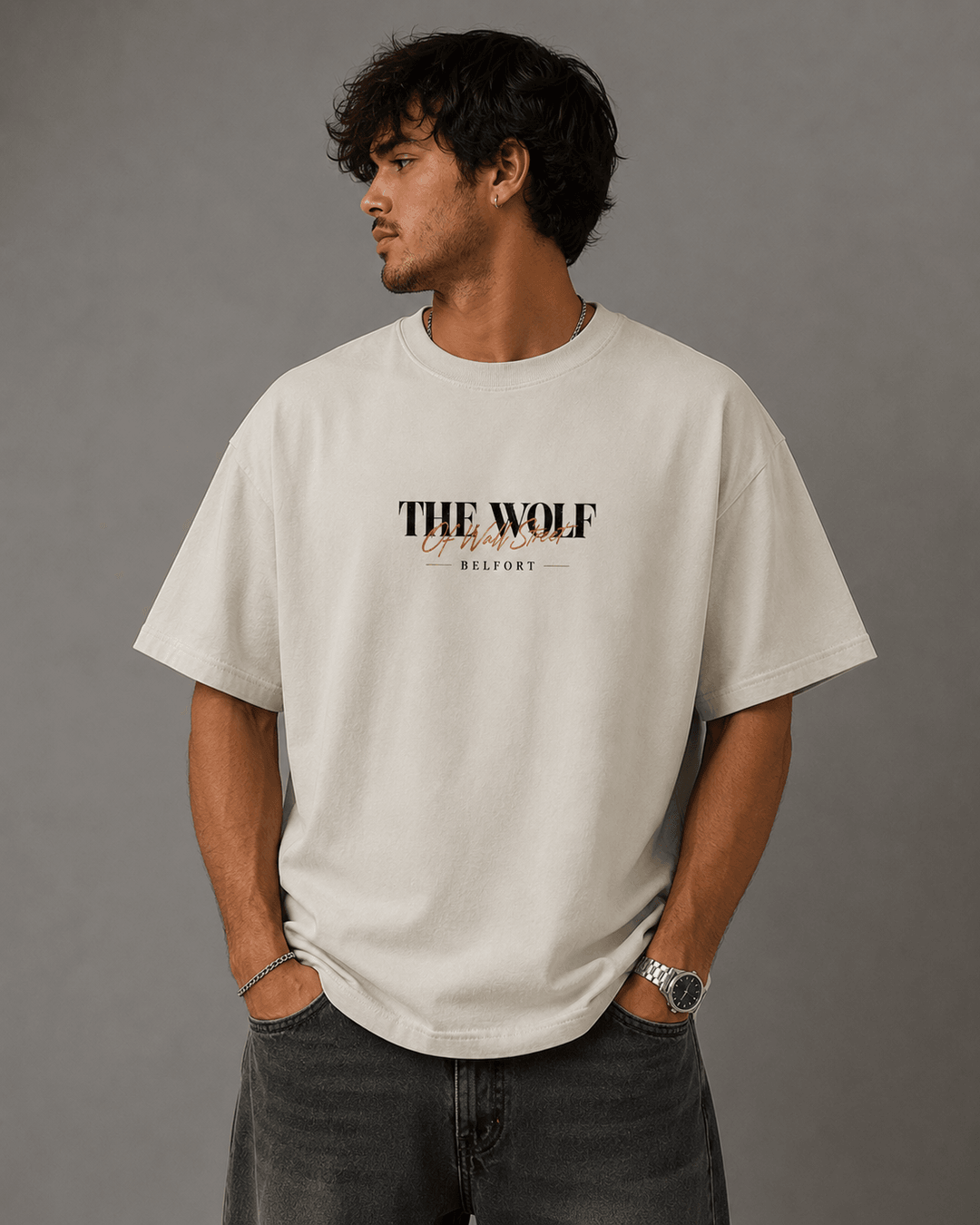 WOLF OF WALL STREET — white shirt mockup