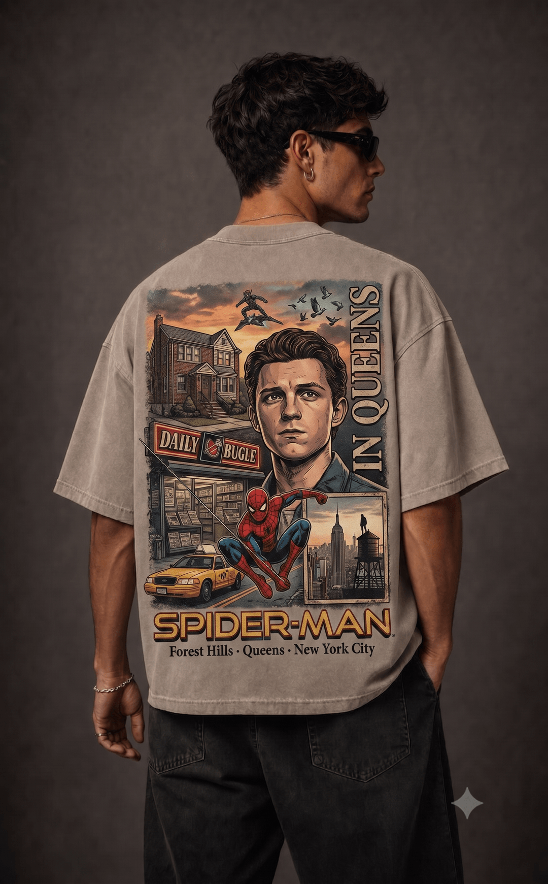 SPIDERMAN — white shirt mockup