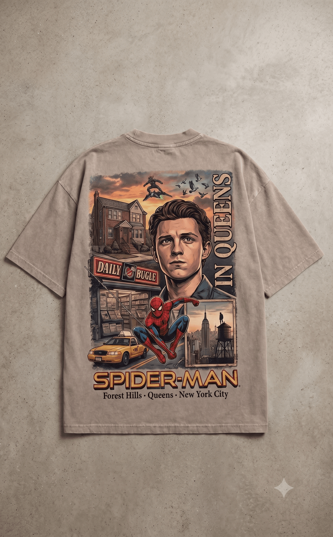SPIDERMAN — white shirt mockup