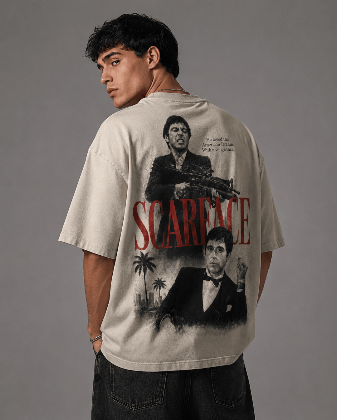 SCARFACE — white shirt mockup