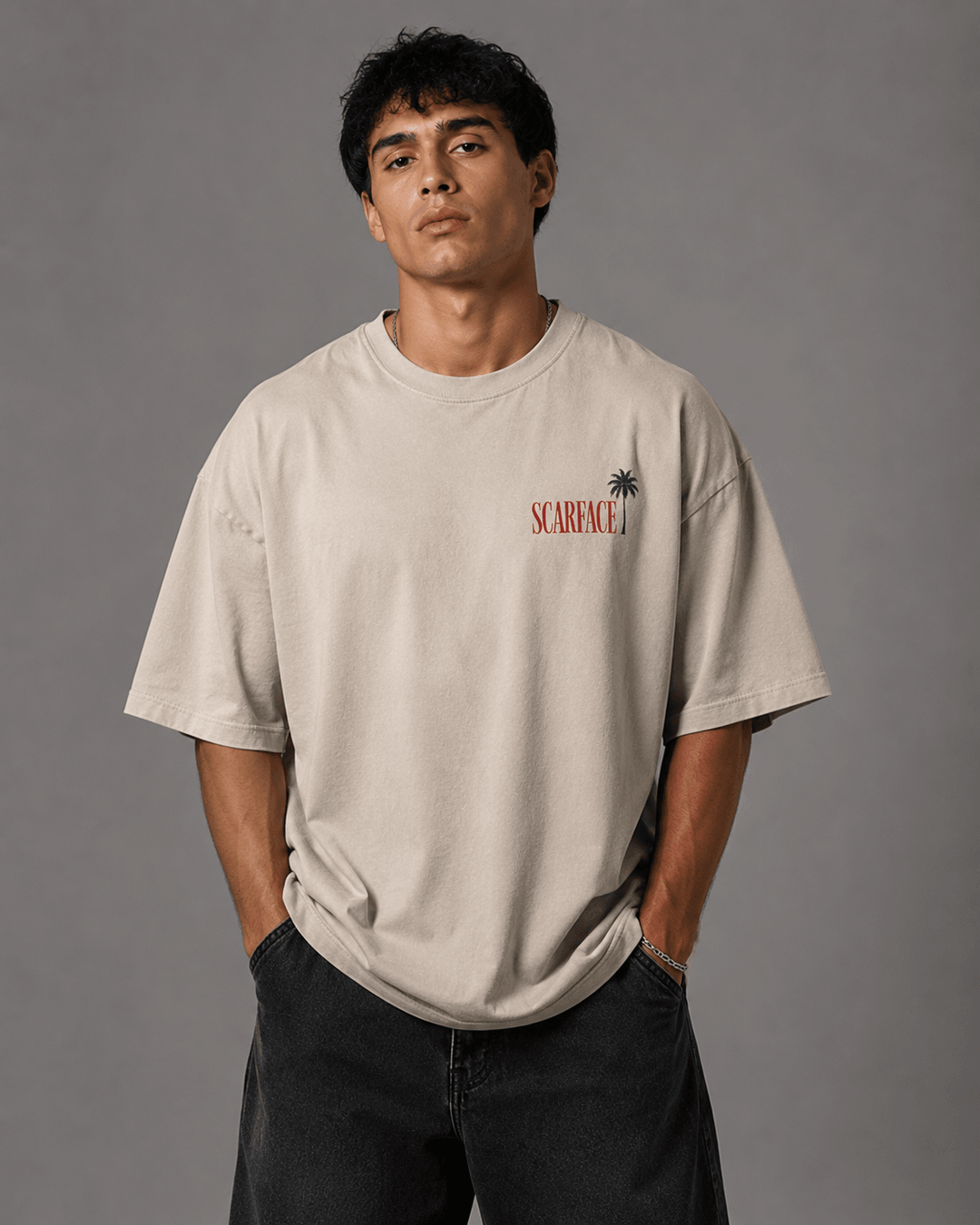 SCARFACE — white shirt mockup