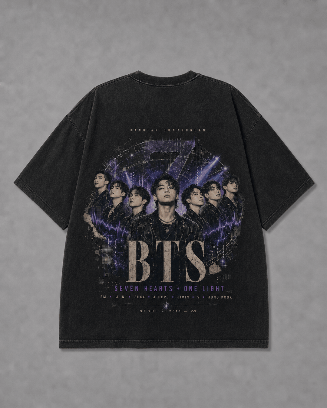 BTS — black shirt mockup