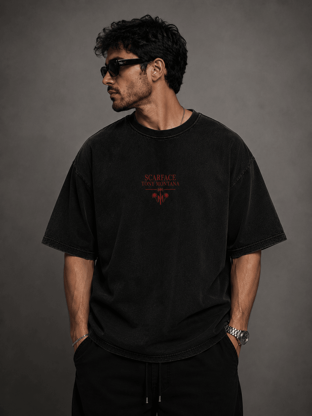SCARFACE — black shirt mockup
