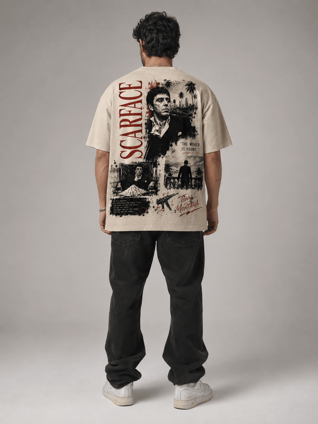 SCARFACE — white shirt mockup