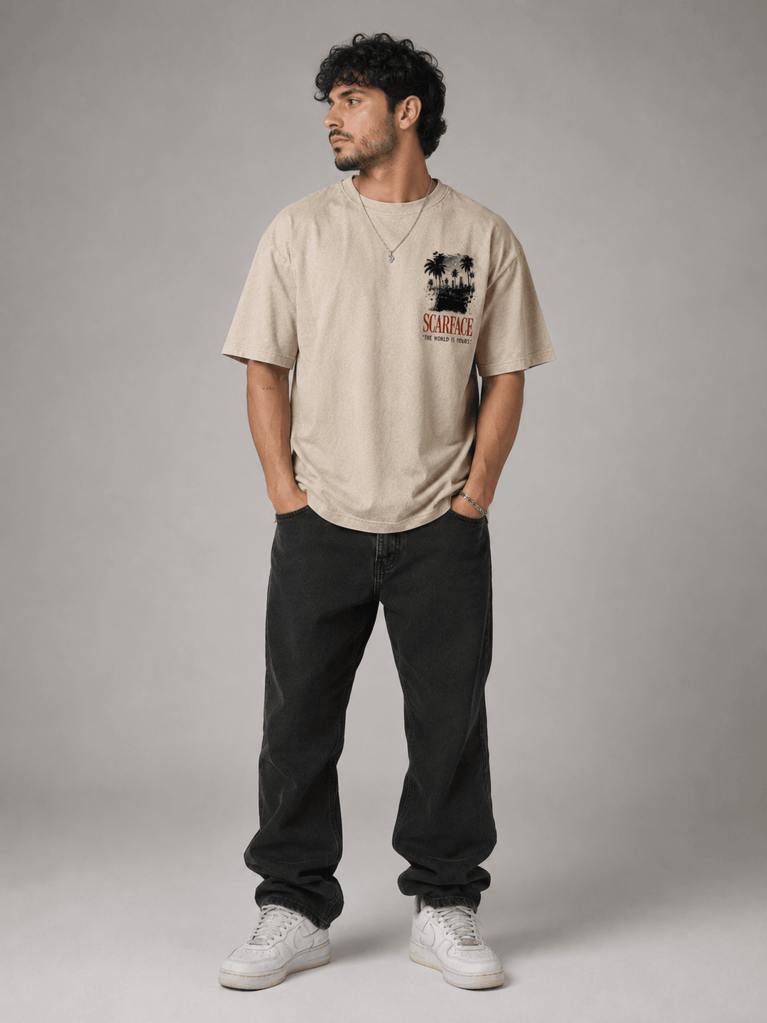 SCARFACE — white shirt mockup