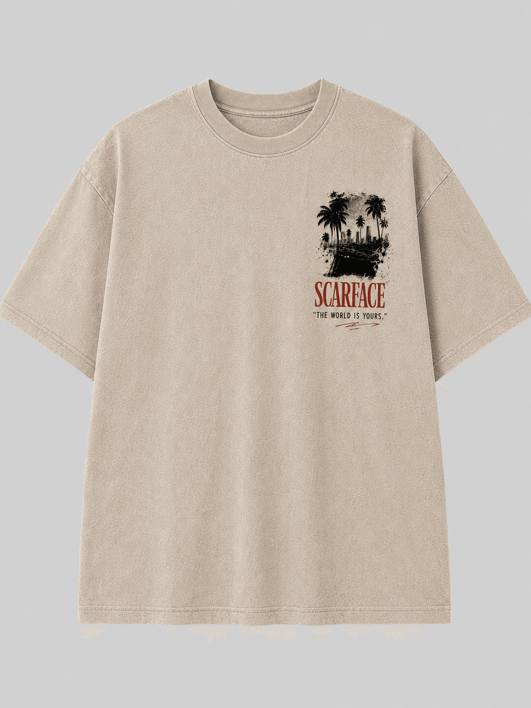 SCARFACE — white shirt mockup