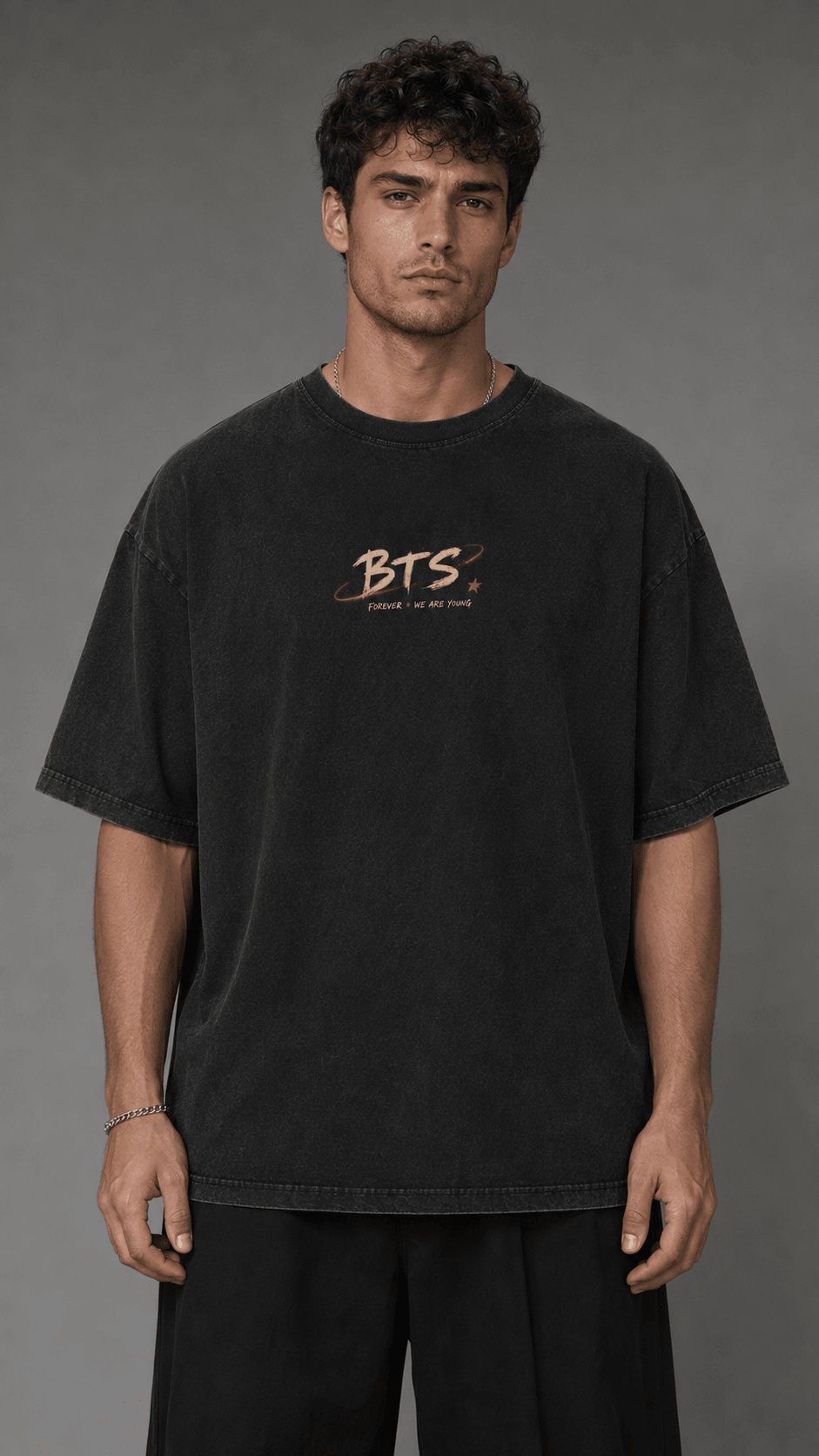 BTS — black shirt mockup