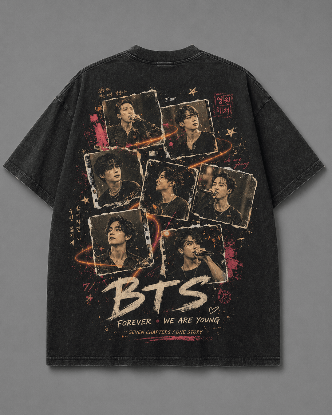 BTS — black shirt mockup