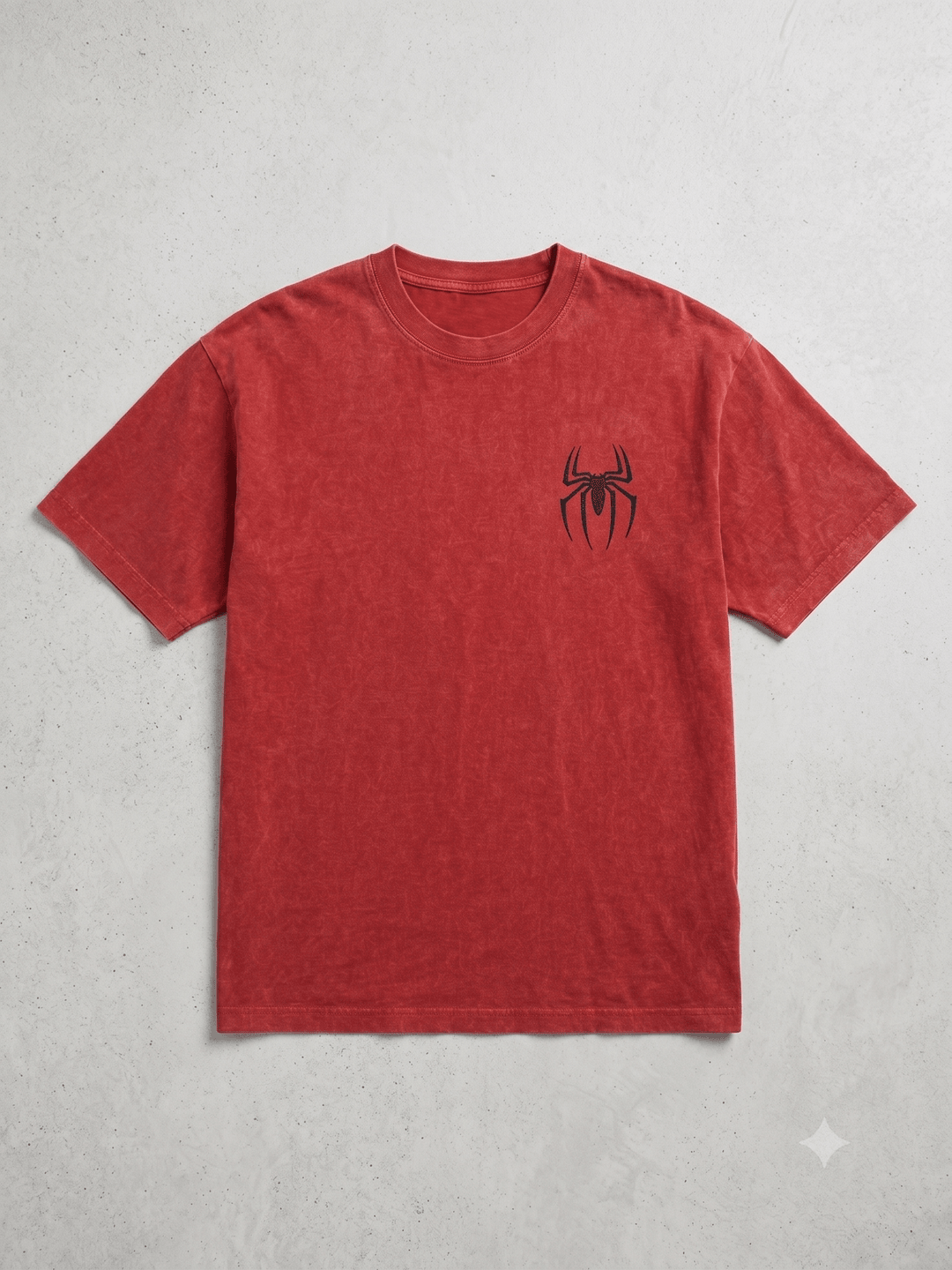 SPIDERMAN — dark red shirt mockup