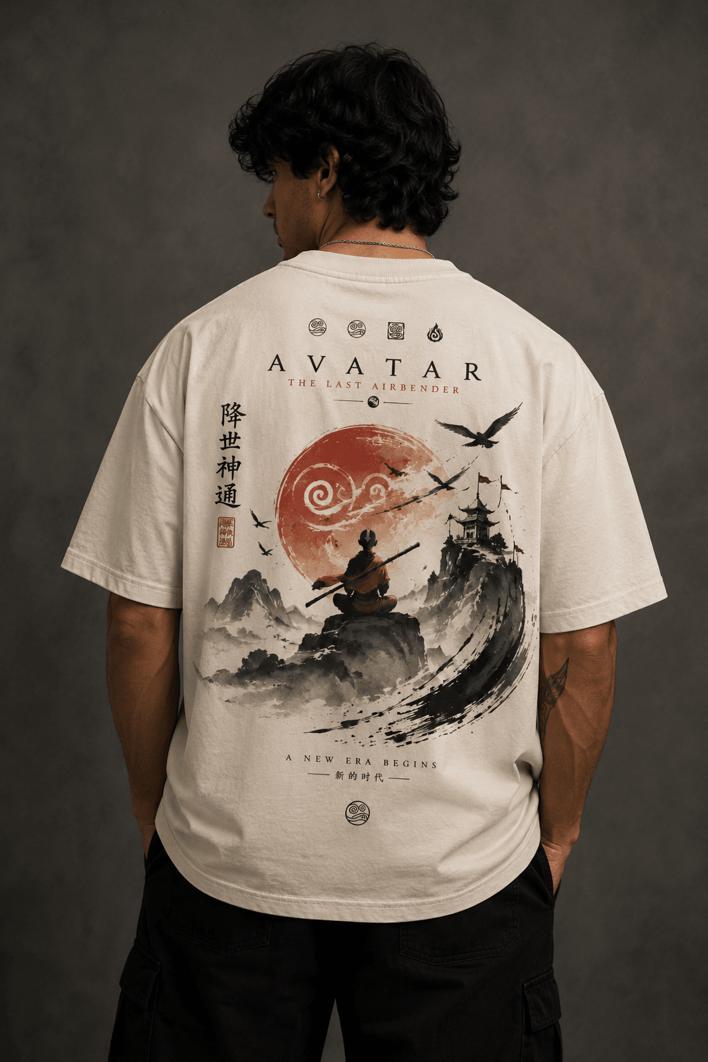 AVATAR AANG: THE LAST AIRBENDER — white shirt mockup
