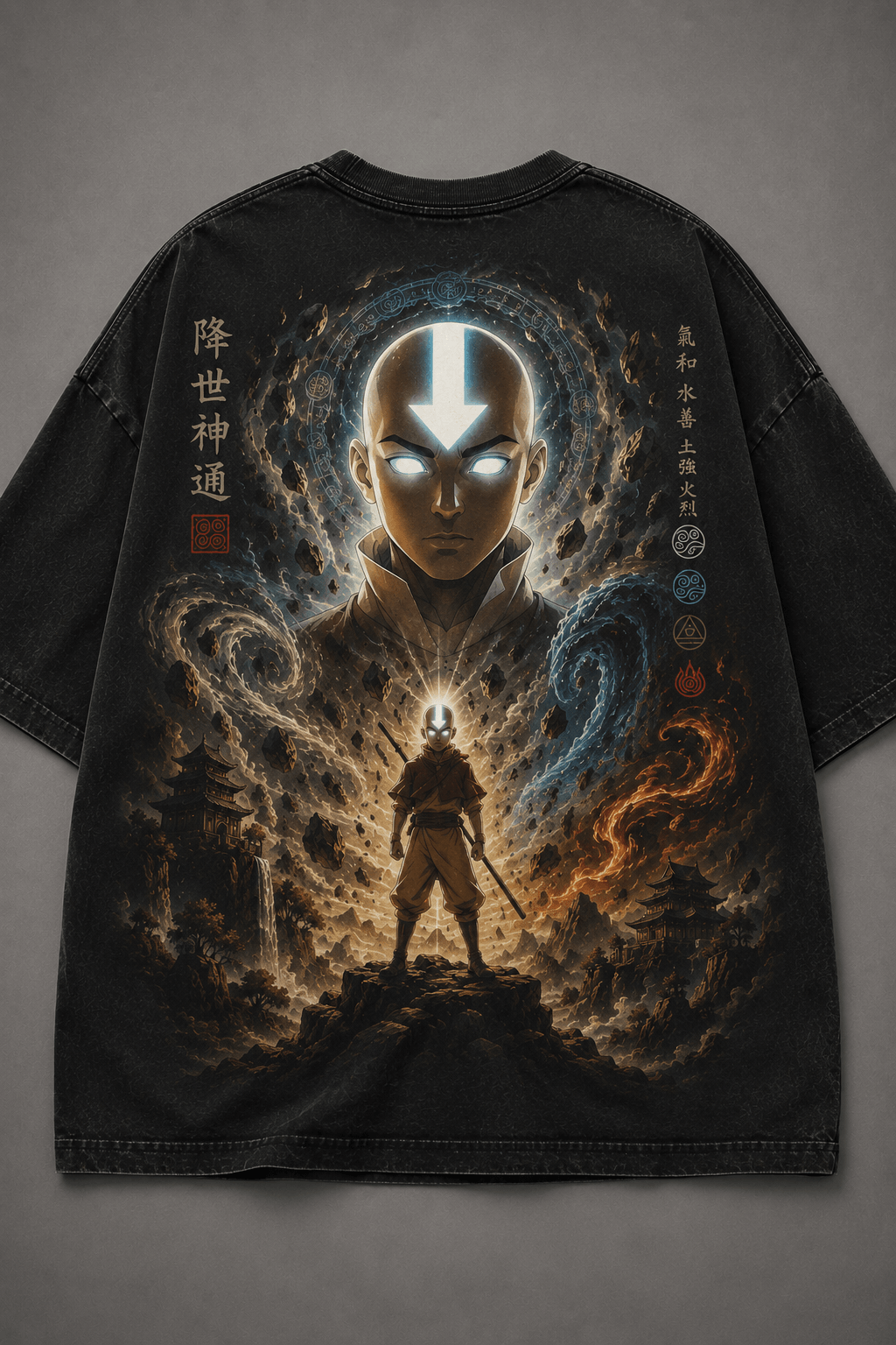 AVATAR AANG: THE LAST AIRBENDER — black shirt mockup