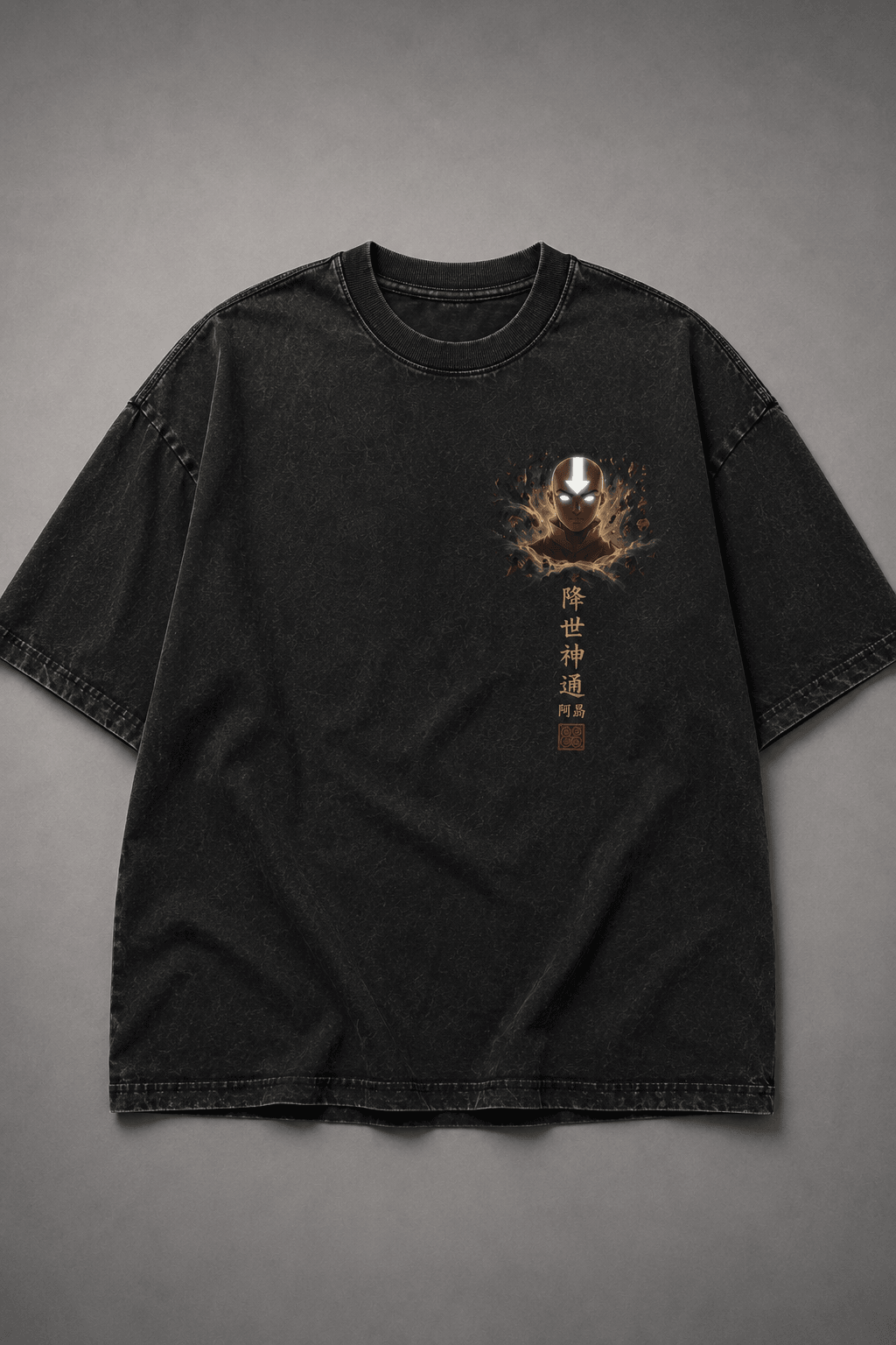AVATAR AANG: THE LAST AIRBENDER — black shirt mockup