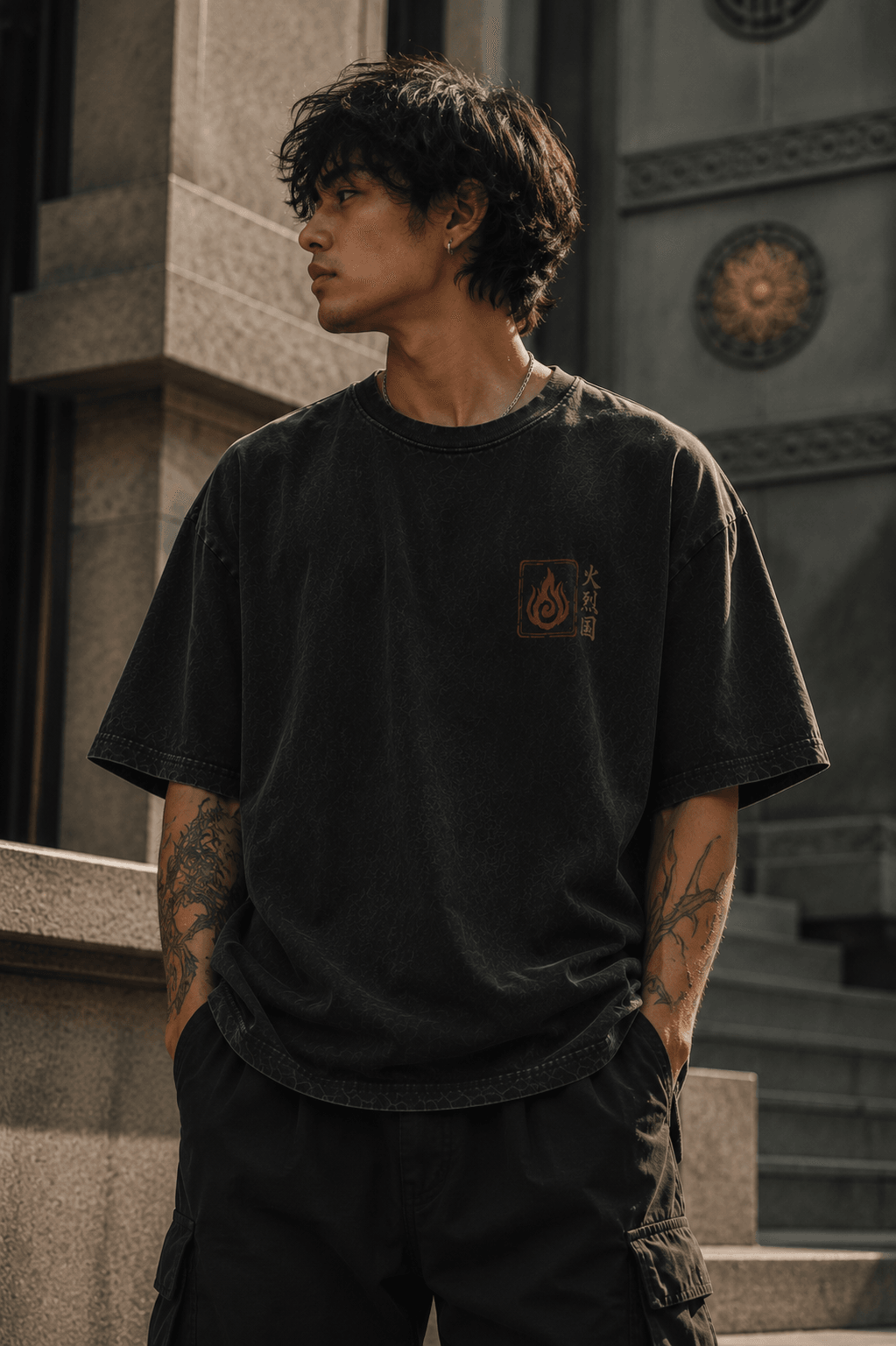 AVATAR AANG: THE LAST AIRBENDER — black shirt mockup