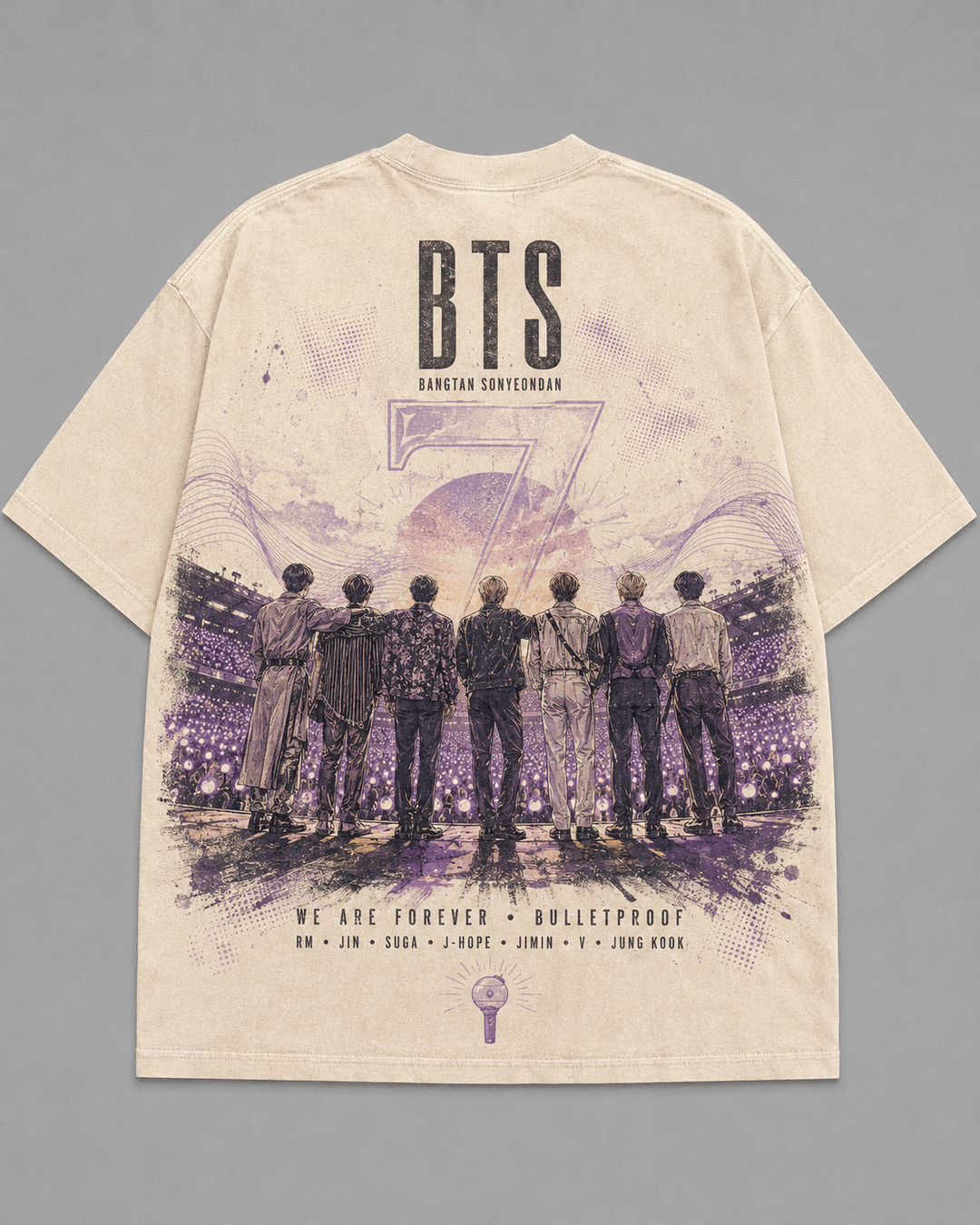 BTS — white shirt mockup