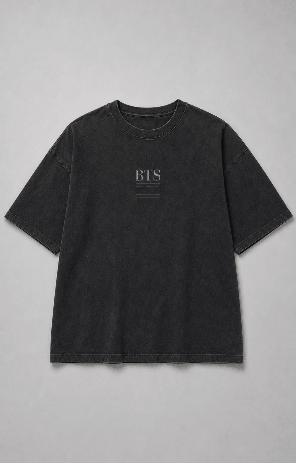 BTS — black shirt mockup