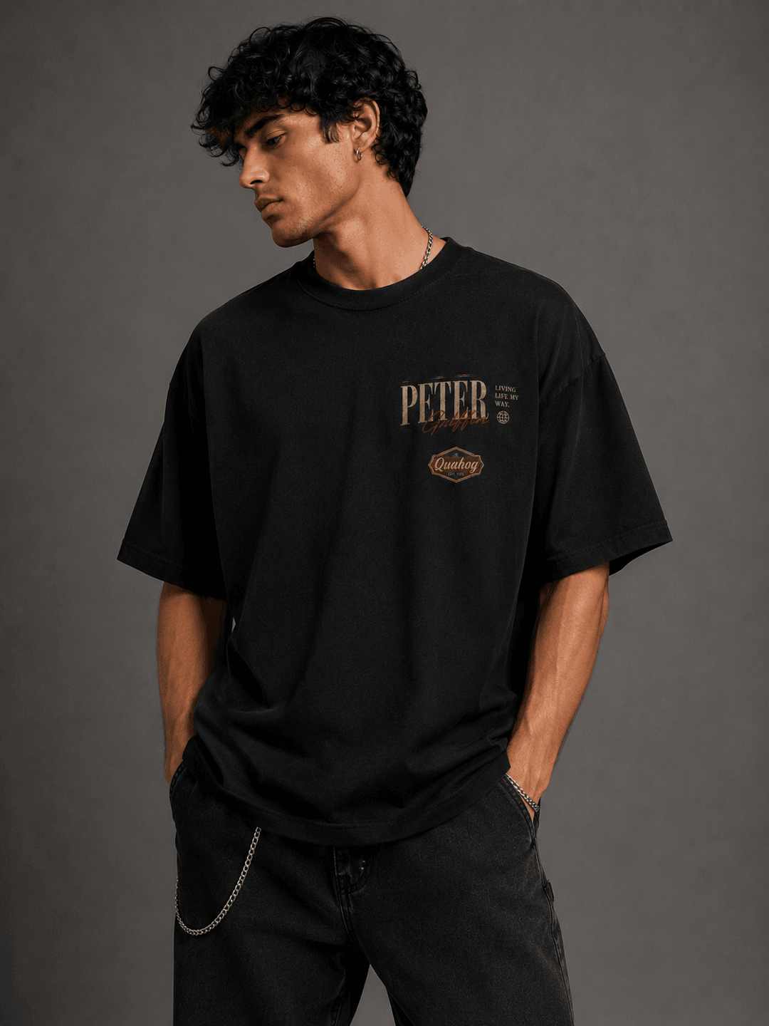 FAMILY GUY — black shirt mockup