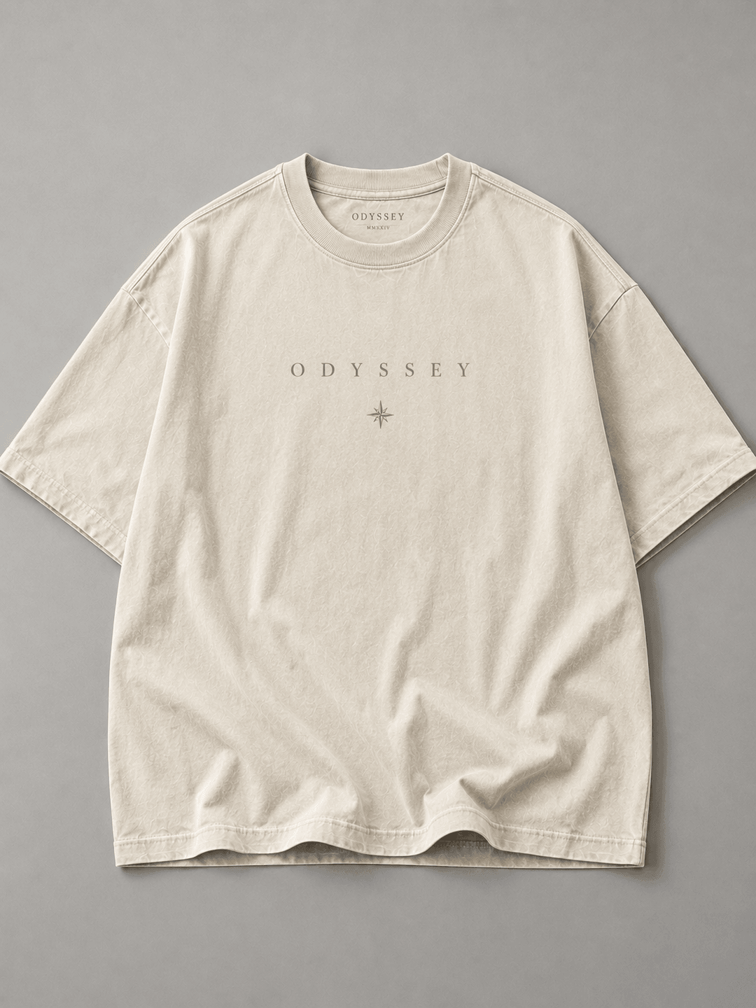 THE ODYSSEY — white shirt mockup