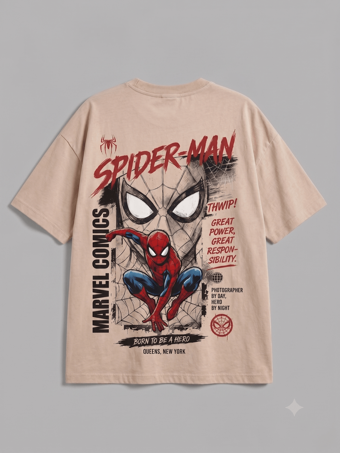 SPIDERMAN — white shirt mockup