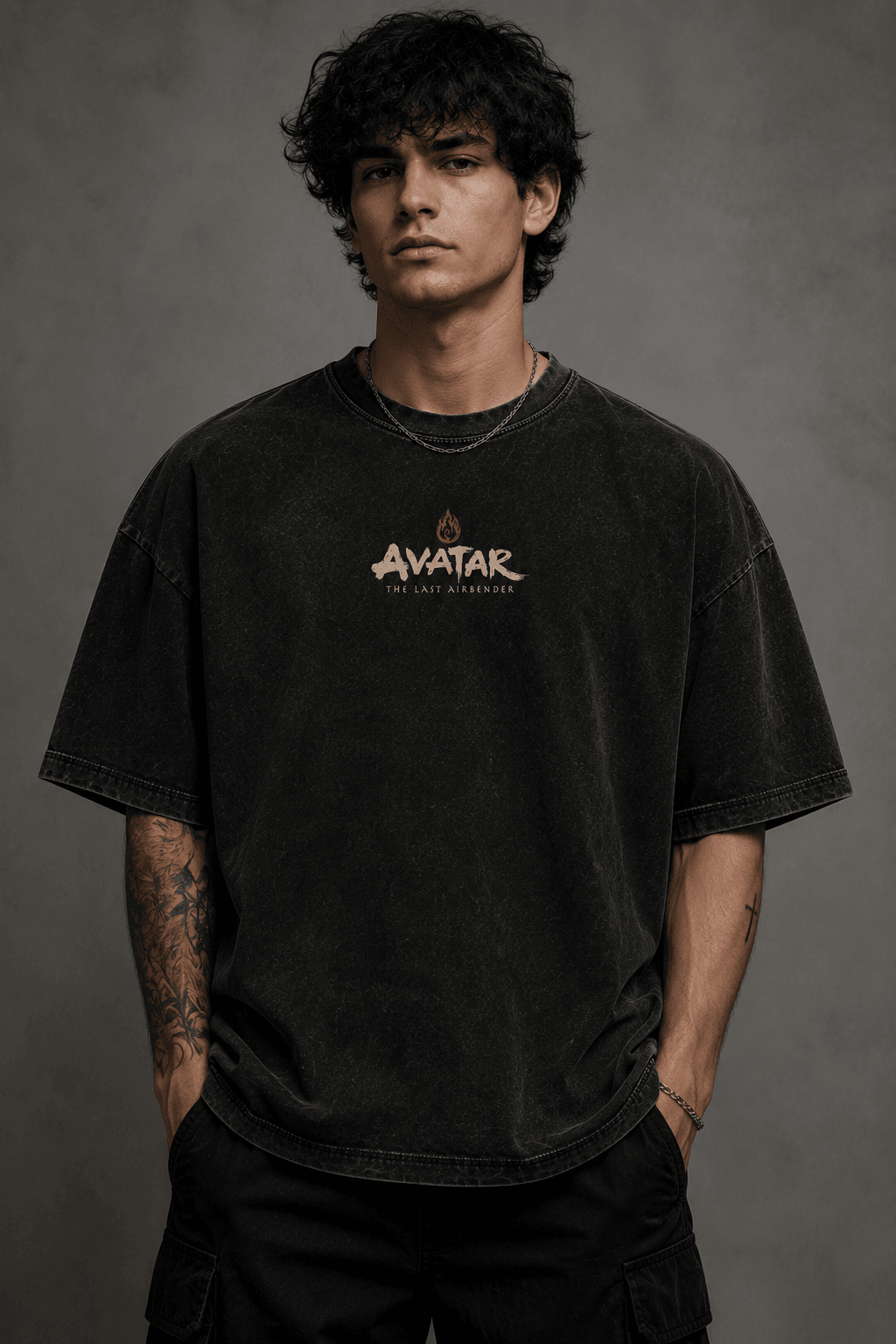 AVATAR AANG: THE LAST AIRBENDER — black shirt mockup