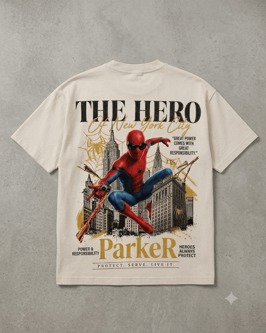 SPIDERMAN — white shirt mockup