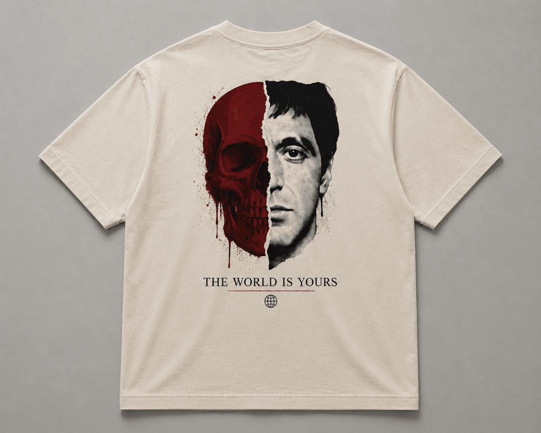 SCARFACE — white shirt mockup