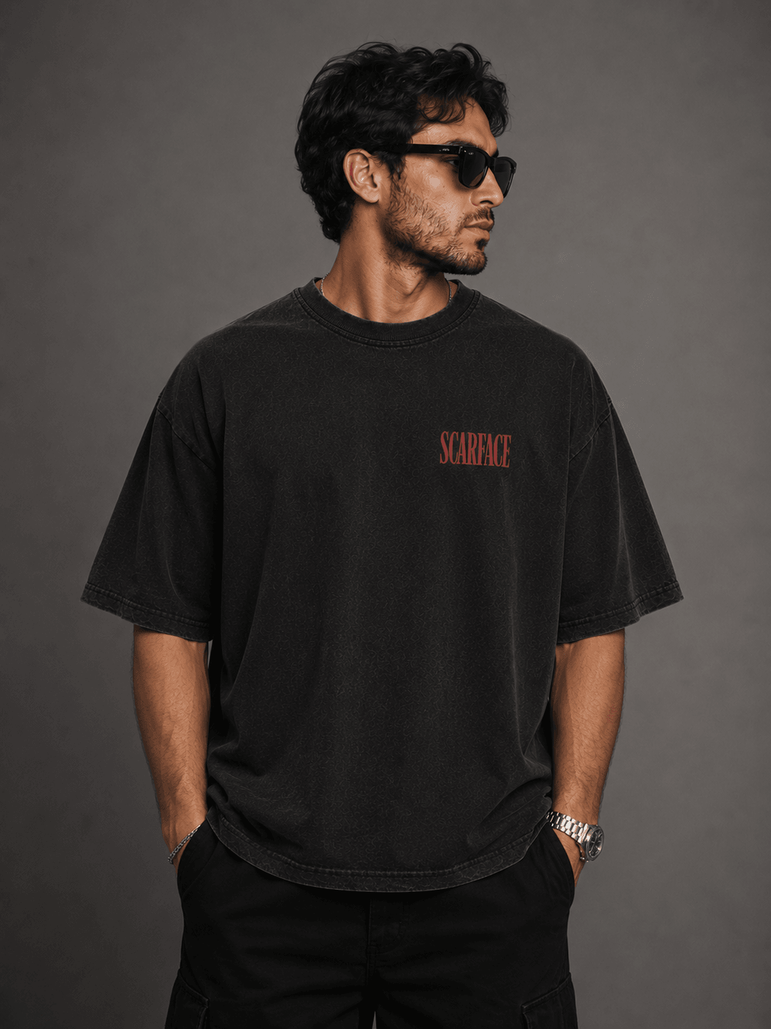 SCARFACE — black shirt mockup