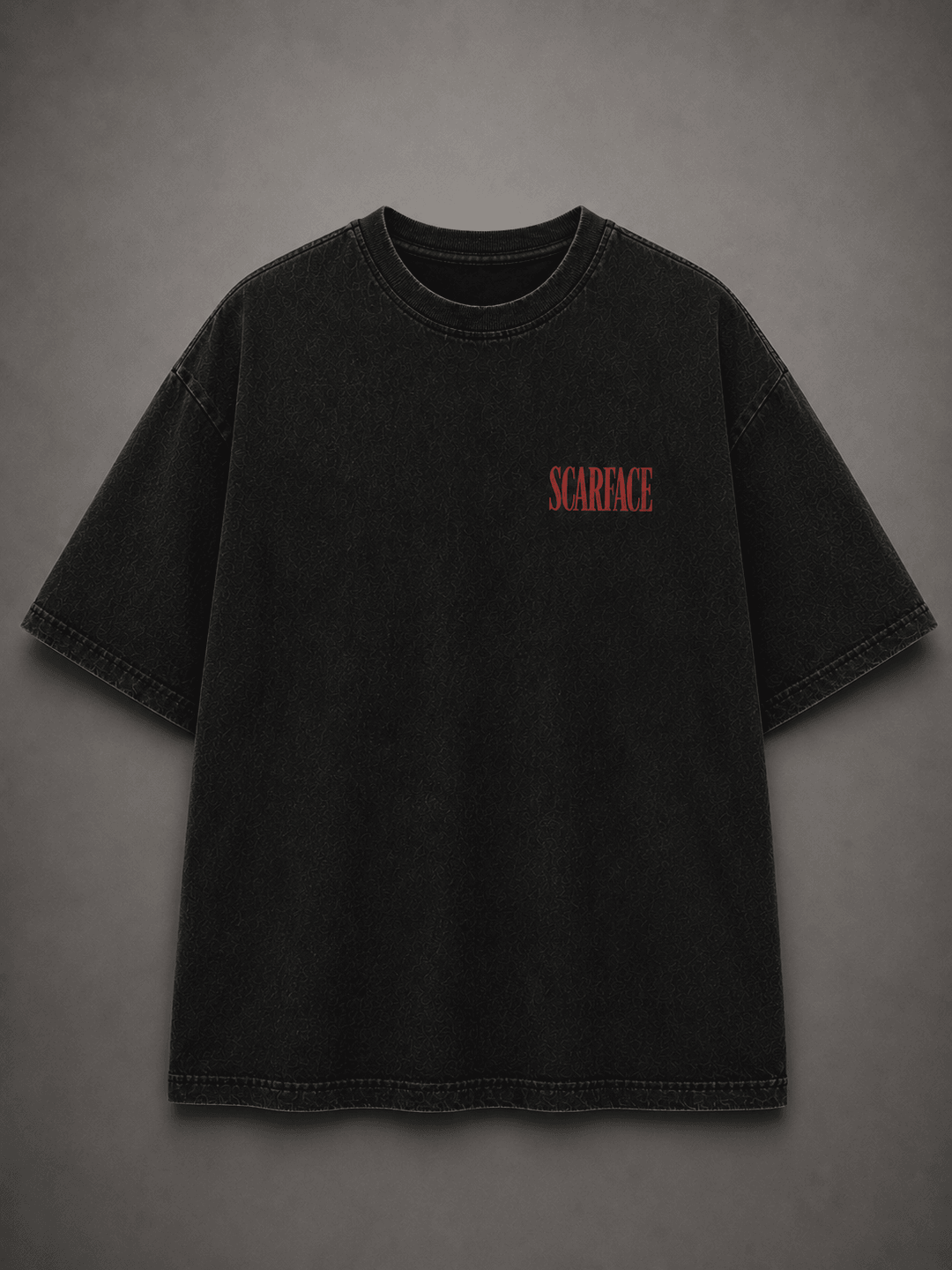 SCARFACE — black shirt mockup