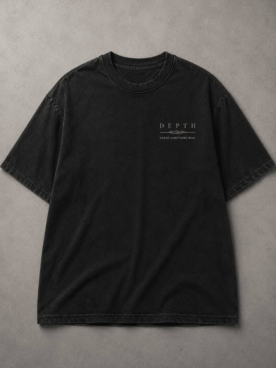 GONE FISHING — black shirt mockup
