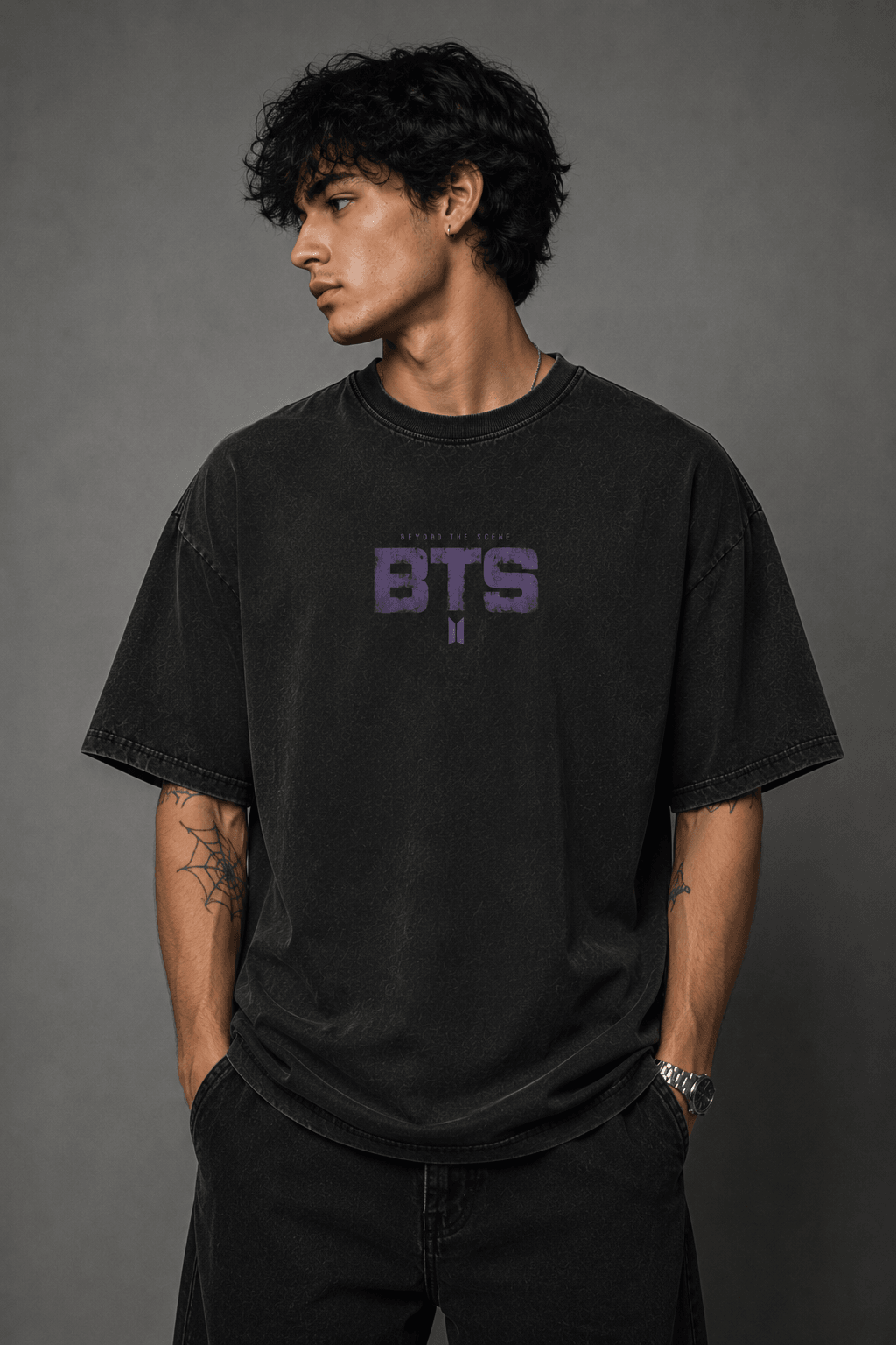BTS — black shirt mockup