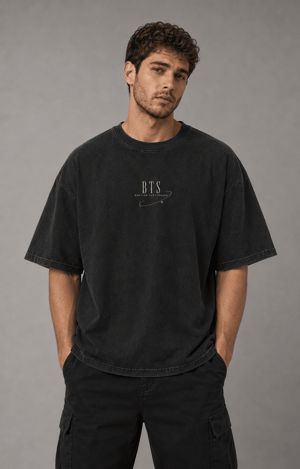 BTS — black shirt mockup