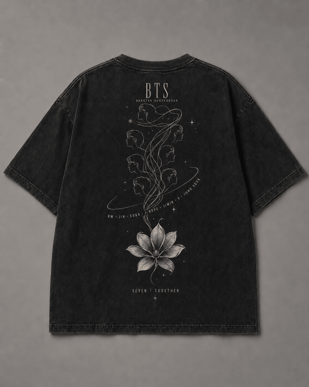 BTS — black shirt mockup