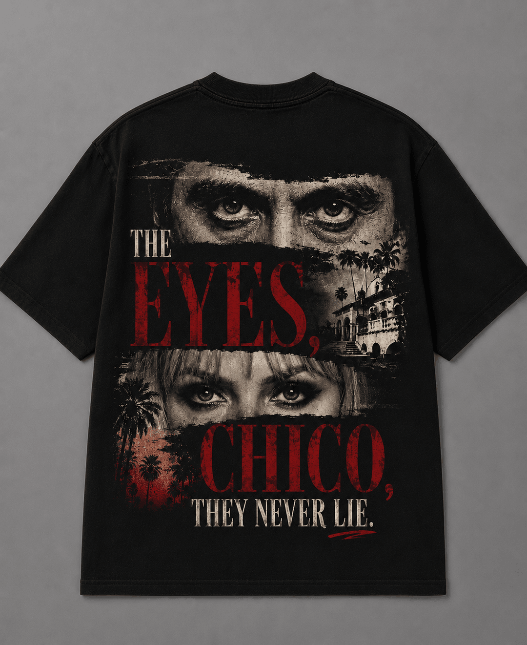 SCARFACE — black shirt mockup