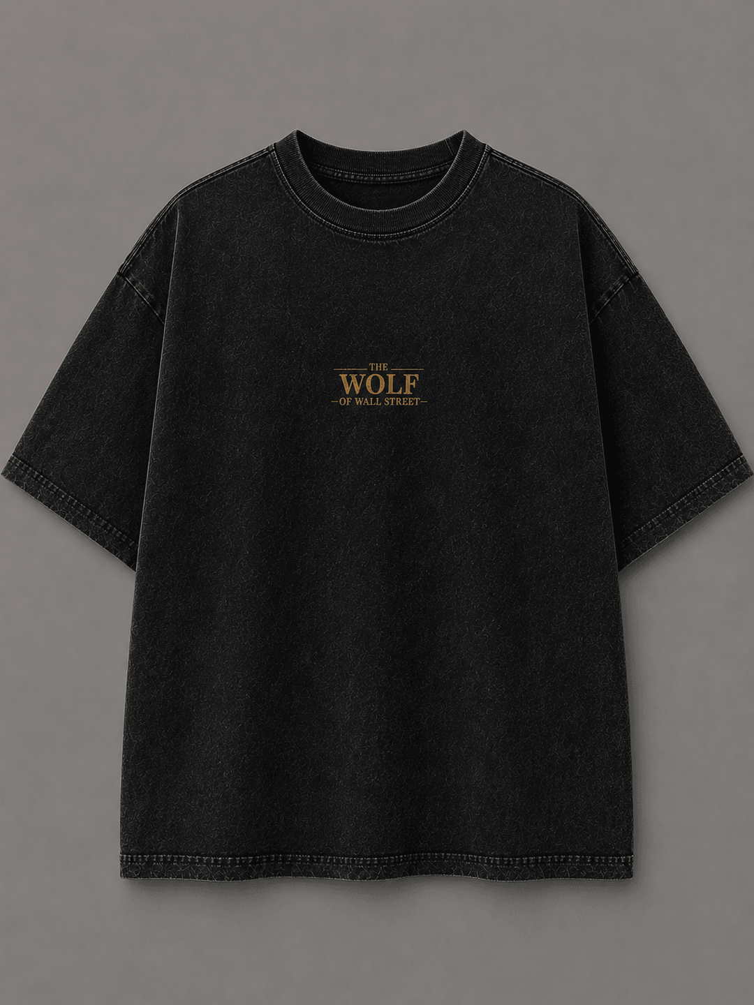 WOLF OF WALL STREET — black shirt mockup