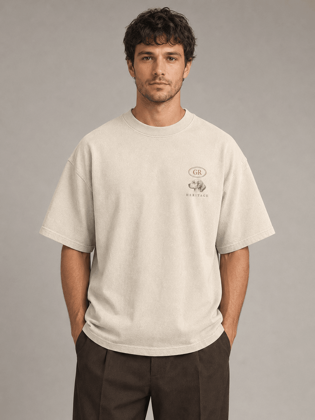 GOLDEN RETRIEVER — white shirt mockup