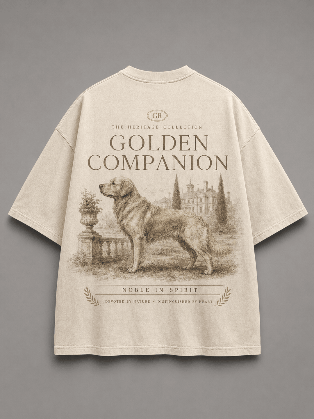 GOLDEN RETRIEVER — white shirt mockup