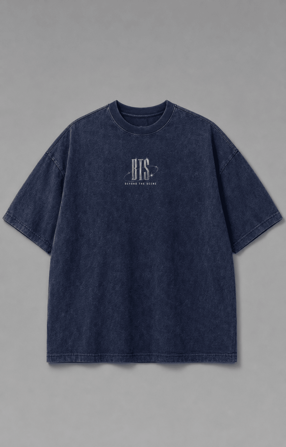 BTS — navy shirt mockup