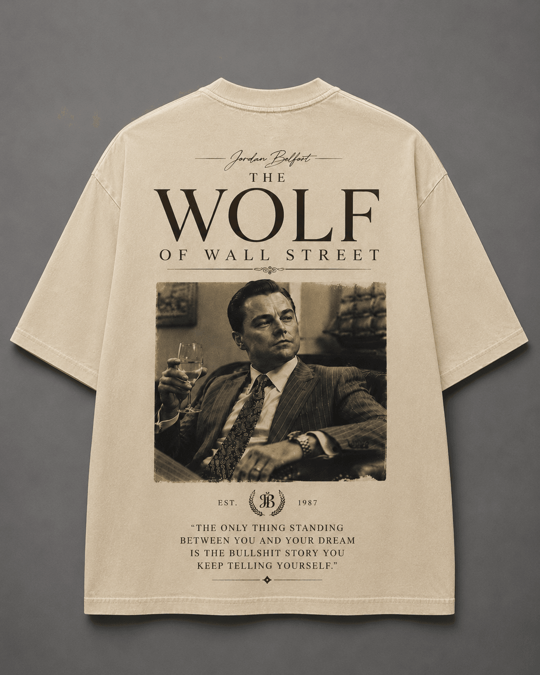WOLF OF WALL STREET — white shirt mockup