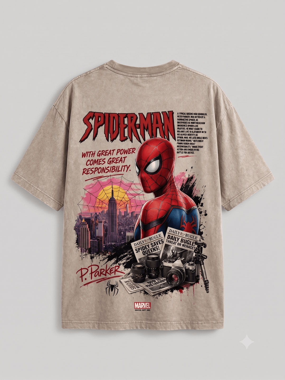 SPIDERMAN — white shirt mockup